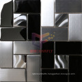 304 Black Mix Silver Stainless Steel Mosaic Tile (CFM908)